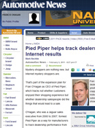 Automotive News Pied Piper helps track dealerships' internet results