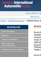 American International Auto Dealers Association Acura Dealerships Rank Highest in Prospect Satisfaction